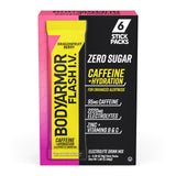 BODYARMOR Caffeinated Flash I.V. Electrolyte Packets - Dragonfruit Berry | Zero Sugar Energy Drink Mix | Pre-Workout Hydration (6 Count)