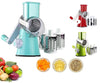 Multi-Function 3-in-1 Rotary Grater & Vegetable Cutter - Stainless Steel Blades