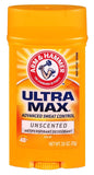 Arm & Hammer Deodorant Ultra Max Unscented - 3 Pack (76ml Each) - Long-Lasting Odor Protection