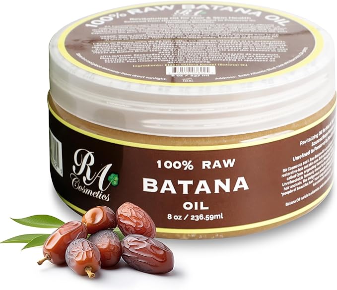 Ra Cosmetics 100 Natural Unrefined Batana Hair Oil For Hair Growth 8 Oz