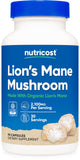 Nutricost Lion's Mane Mushroom Capsules - Organic, Gluten-Free, 2100mg, 30 Servings