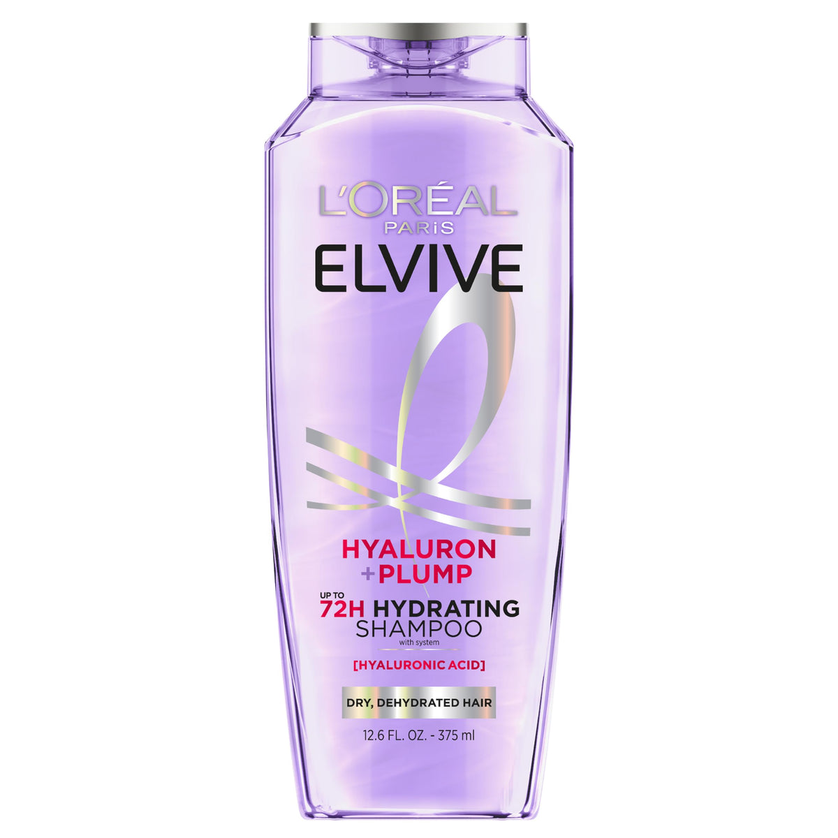 L'Oréal Paris Elvive Hyaluron Plump Hydrating Shampoo, Dehydrated Hair, 12.6 oz, Paraben-Free