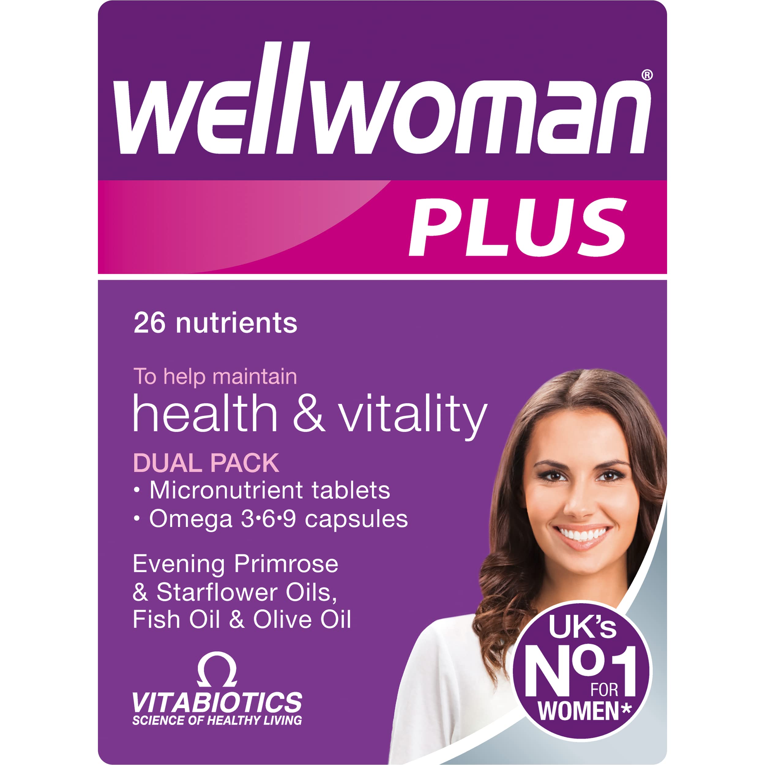 Wellwoman Plus Omega 3-6-9 - 56 Tablets & Capsules for Women's Health