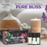 Pure Aroma Essential Oils 100 Therapeutic Grade Oils Kit Top 6 Aromatherapy Oils Gift Set 6 Pack 10mleucalyptus Lavender Lemon Grass Orange Peppermint Tea Tree