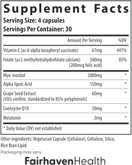 Fairhaven Health Ovaboost Fertility Supplements for Women | Conception for her Vitamins | Womens Ovulation & Egg Quality | Myo-Inositol, Folate & CoQ10 | Natural Fertility Support | 120 Capsules
