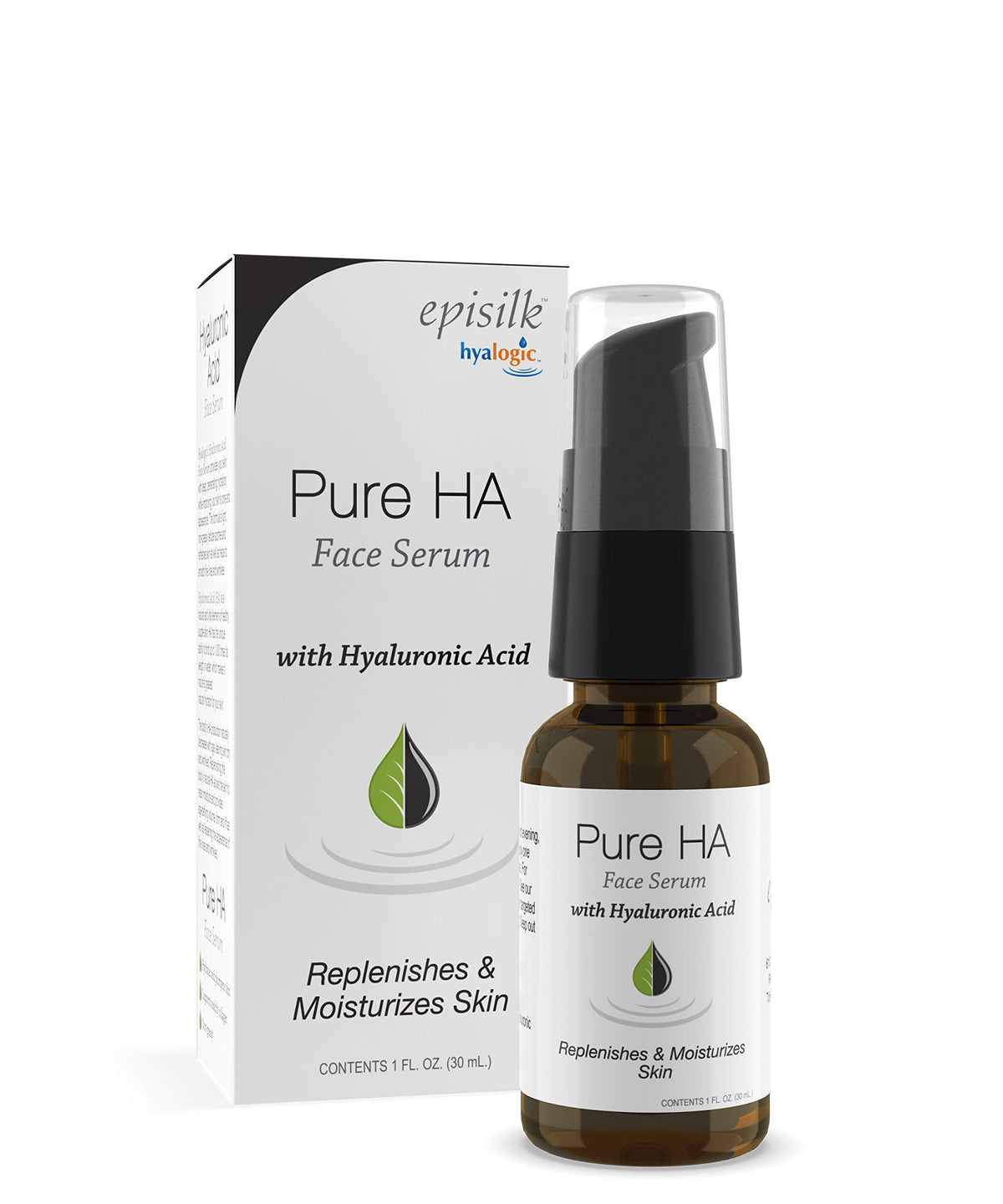 Hyalogic Pure Hyaluronic Acid Face Serum - Non-Greasy, Fragrance-Free - 1 fl oz