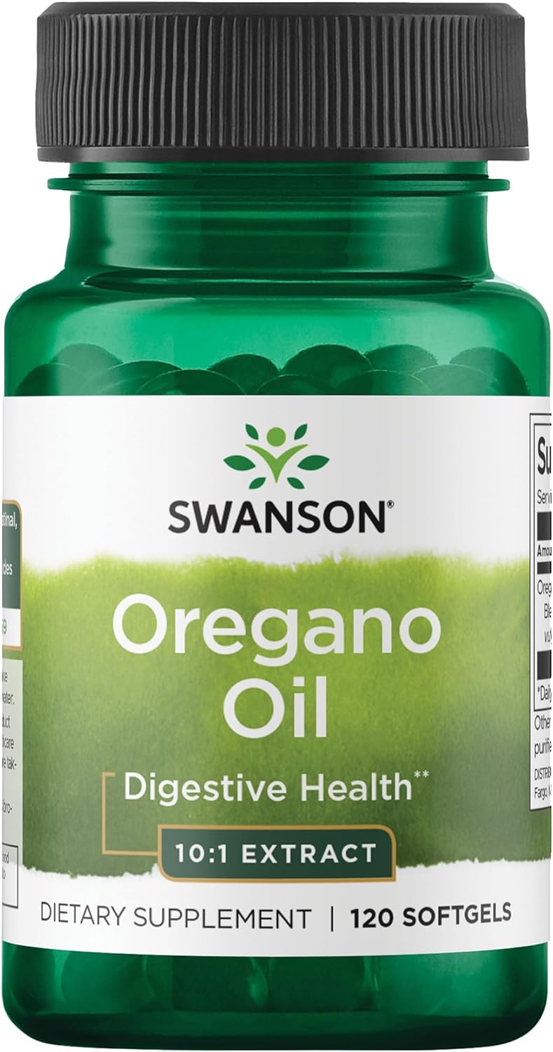 Swanson Oregano Oil 10:1 Ext 150 Mg 120 Softgels .