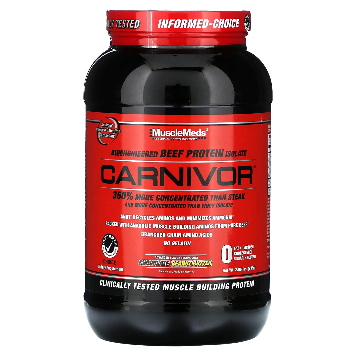 MuscleMeds Carnivor Chocolate Peanut Butter Protein (2lb)