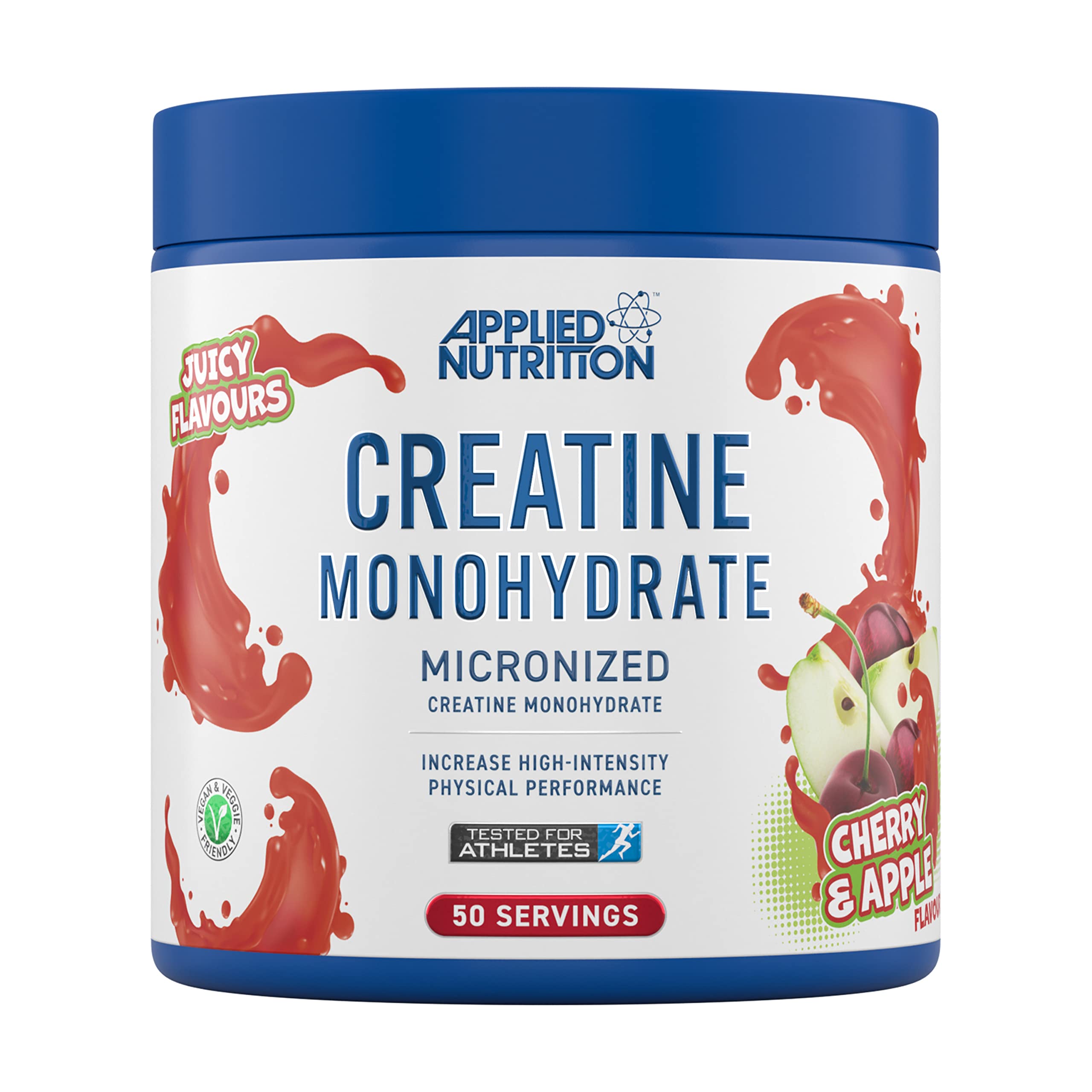 Applied Nutrition Micronized Creatine Monohydrate Powder (250g, Cherry & Apple)