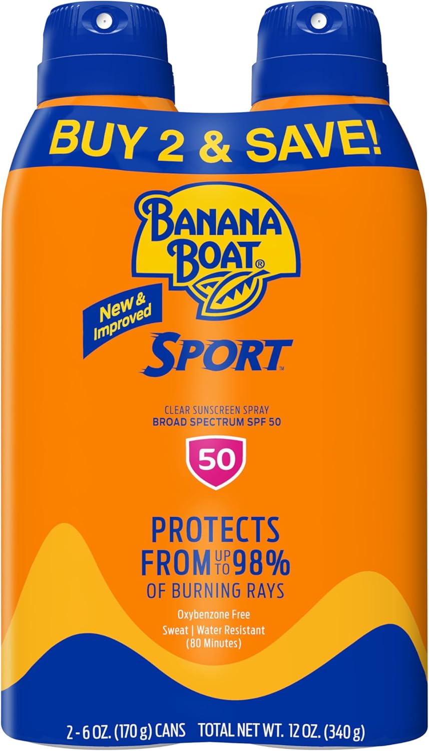 Banana Boat Sport Ultra Sunscreen Spray Twin Pack - SPF 50