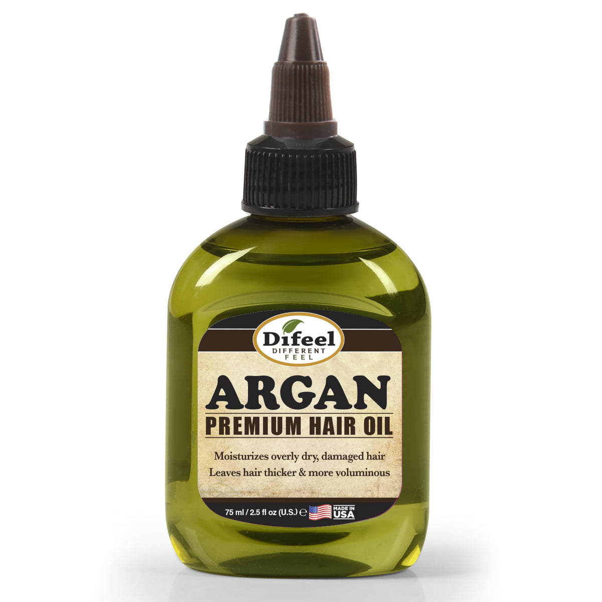 Difeel Premium Natural Argan Oil for Hair - Moisturizes Dry Hair & Smoothes Hair Follicles - 70g