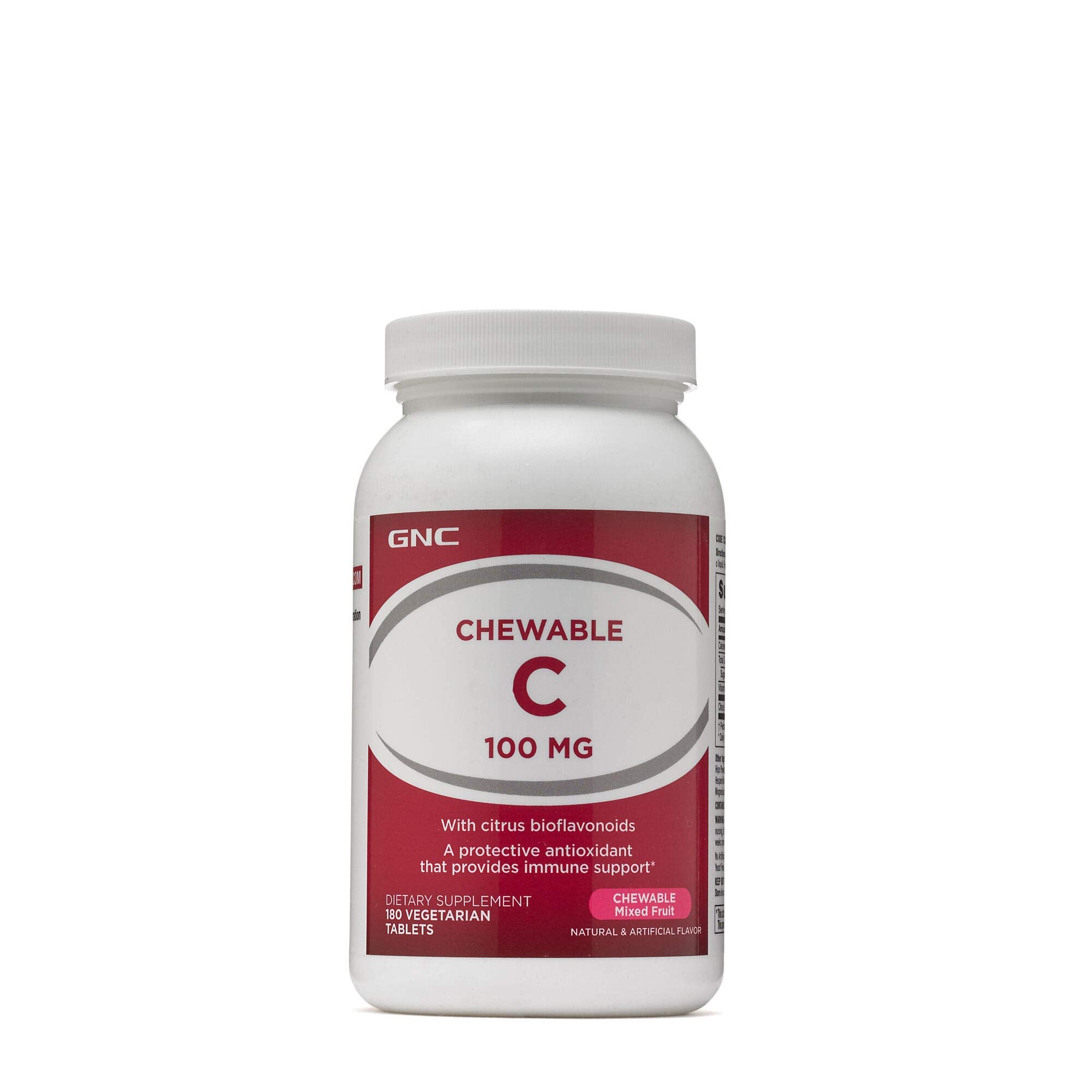 GNC Chewable Vitamin C 100 mg - Mixed Fruit Flavor
