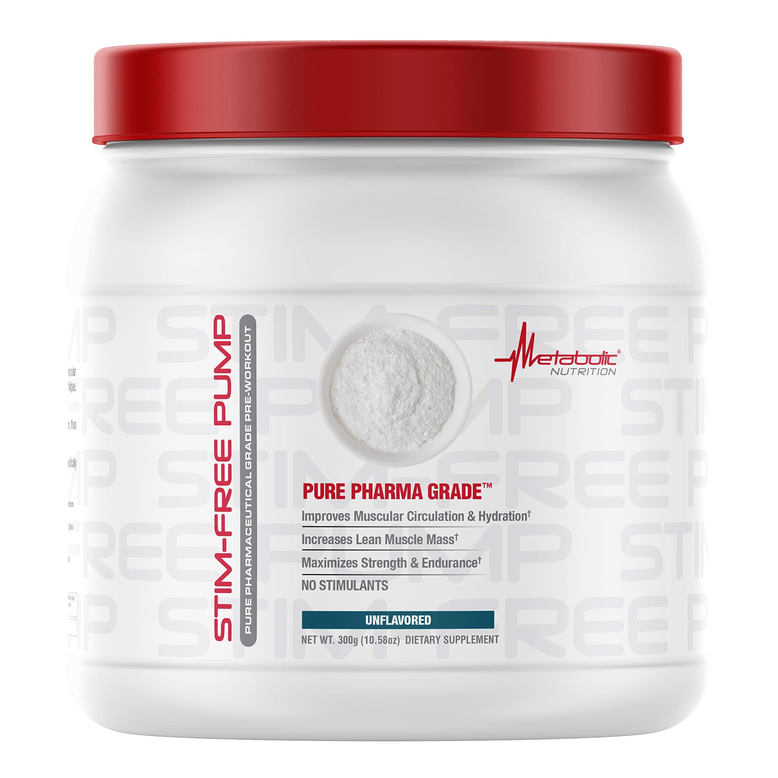 Metabolic Nutrition Stim Free Pump – Caffeine-Free Pre-Workout Booster for Endurance & Performance