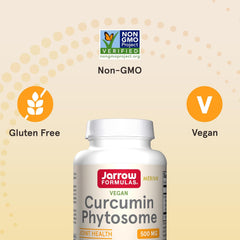Jarrow Formulas Curcumin Phytosome 500 mg - 60 Veggie Capsules - Formulated with Meriva - Antioxidant Support Supplement - Joint Health & Support - 60 Servings
