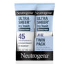 Neutrogena Ultra Sheer Dry-Touch Sunscreen Lotion SPF 45 - 3 fl. oz (Pack of 2)