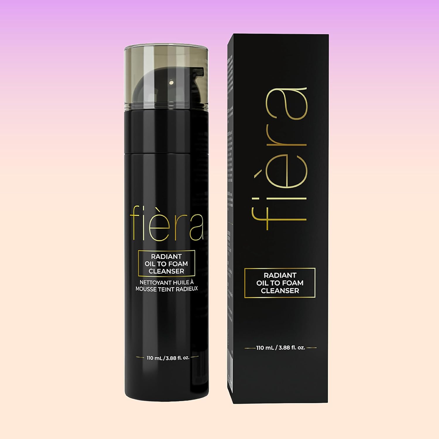 FIÈRA oil-to-foam cleanser:  Truffle oil complex gently cleanses and moisturizes all skin types.