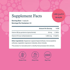 Youtheory, B12 B6, Essential Daily Vitamins, 1,000 mcg, 60 Vegetarian Capsules