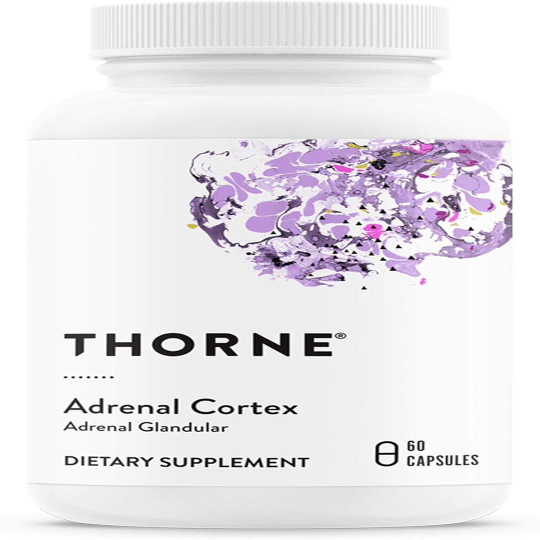 THORNE Adrenal Cortex - Supplement for Cortisol Management - Support Healthy Adrenal Gland Function, Immune System, Stress Management, Fatigue & Metabolism - 60 Capsules