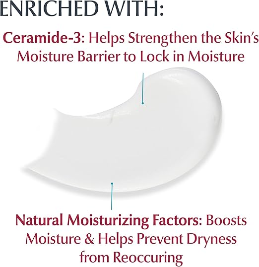 Eucerin Advanced Repair Cream, fragrance-free, provides 48-hour hydration, 16 oz