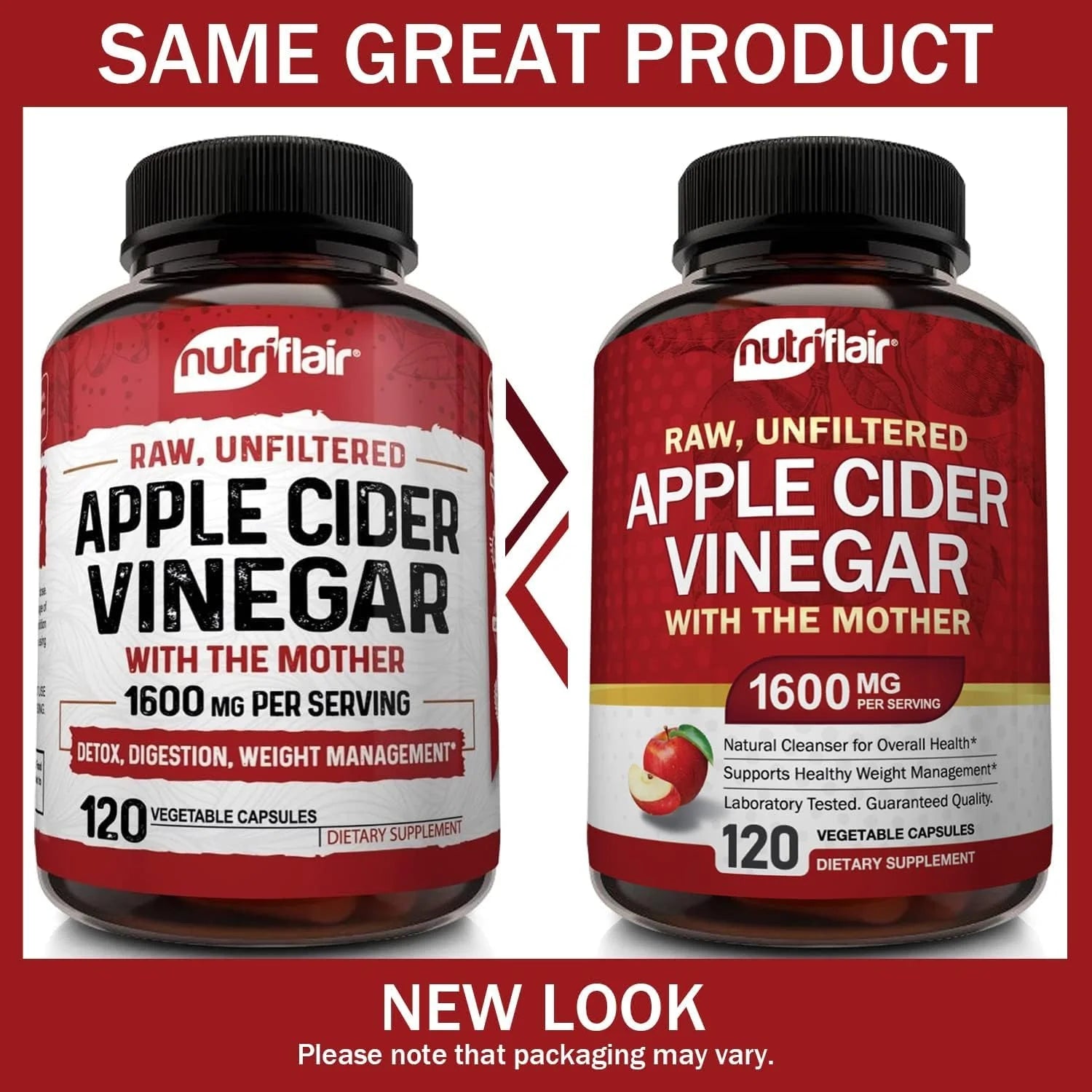 كبسولات الخل Apple cider vinegar لخسارة الوزن والتطهير.