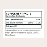 Thorne, Zinc Picolinate, 30 mg, 180 Capsules