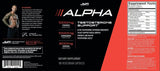مكمل Alpha JYM لدعم هرمون التستوستيرون والحيوية الرجالية.