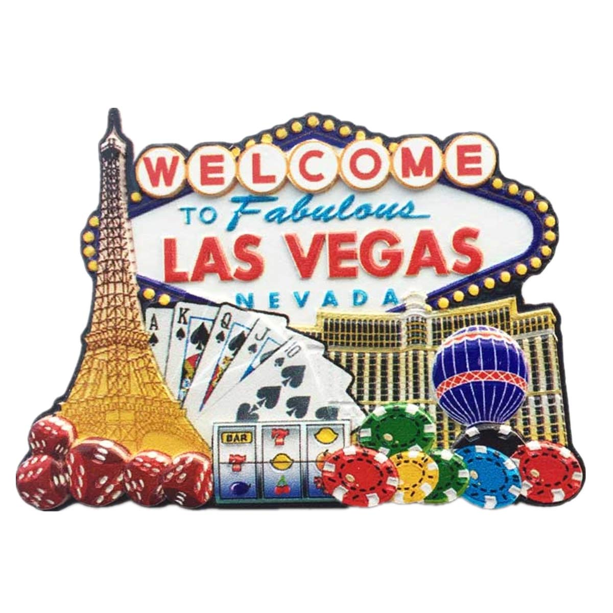 MUYU Magnet 3D Las Vegas Casino Souvenir Fridge Magnet