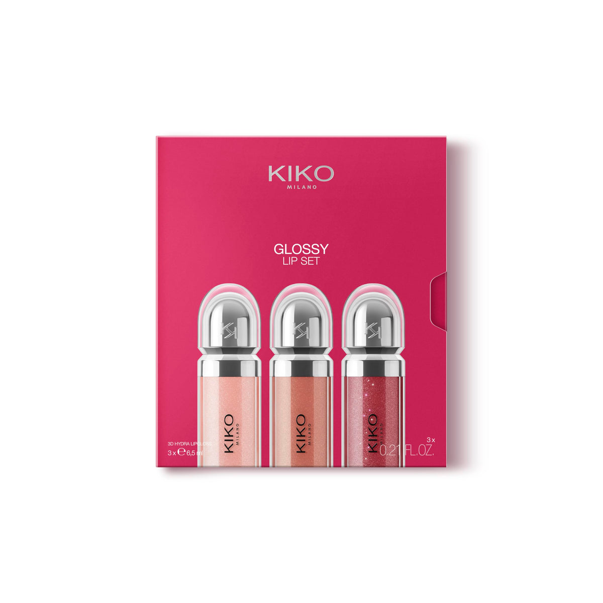 KIKO Milano Glossy Lip Set 03: 3D Volume & Hydration
