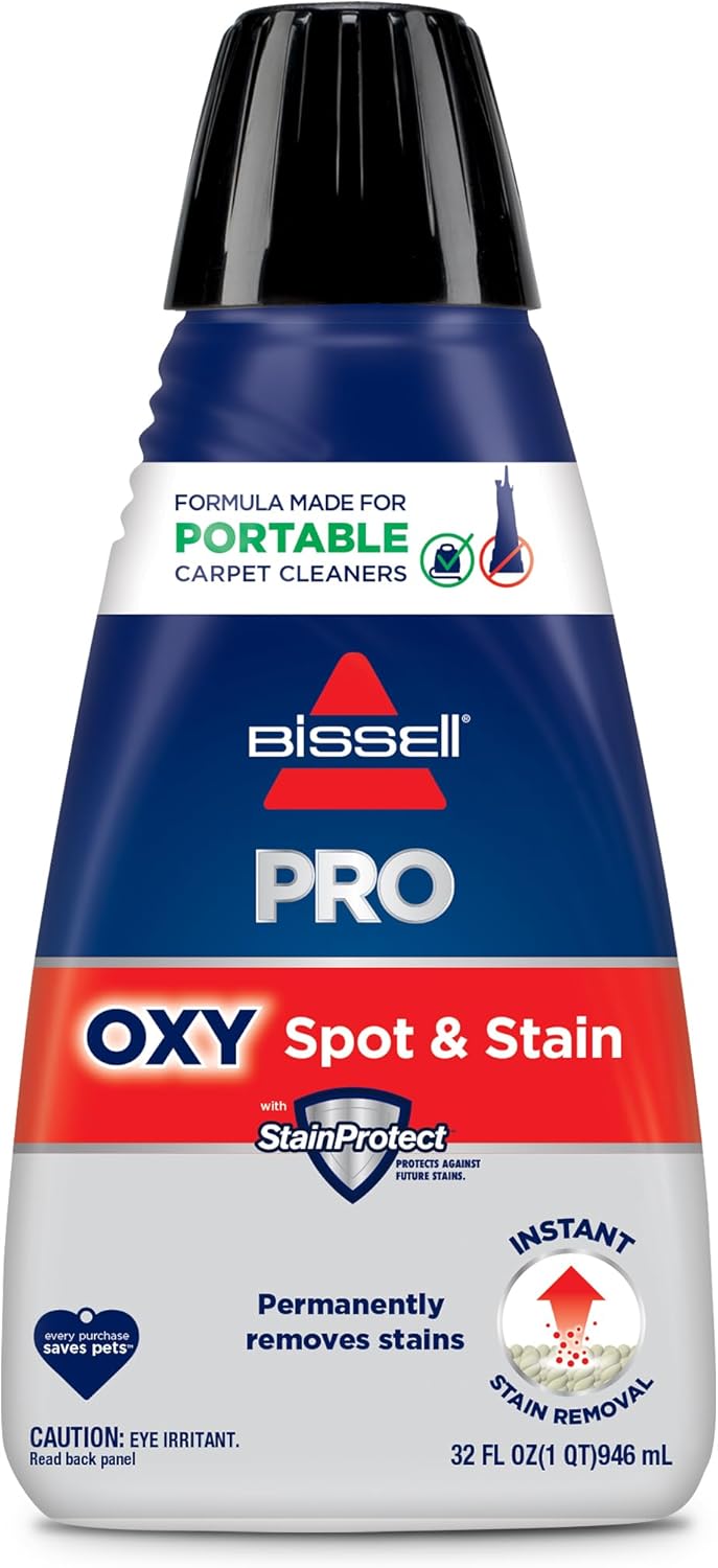 Bissell Professional Spot and Stain + Oxy Portable Machine Formula, 32 oz