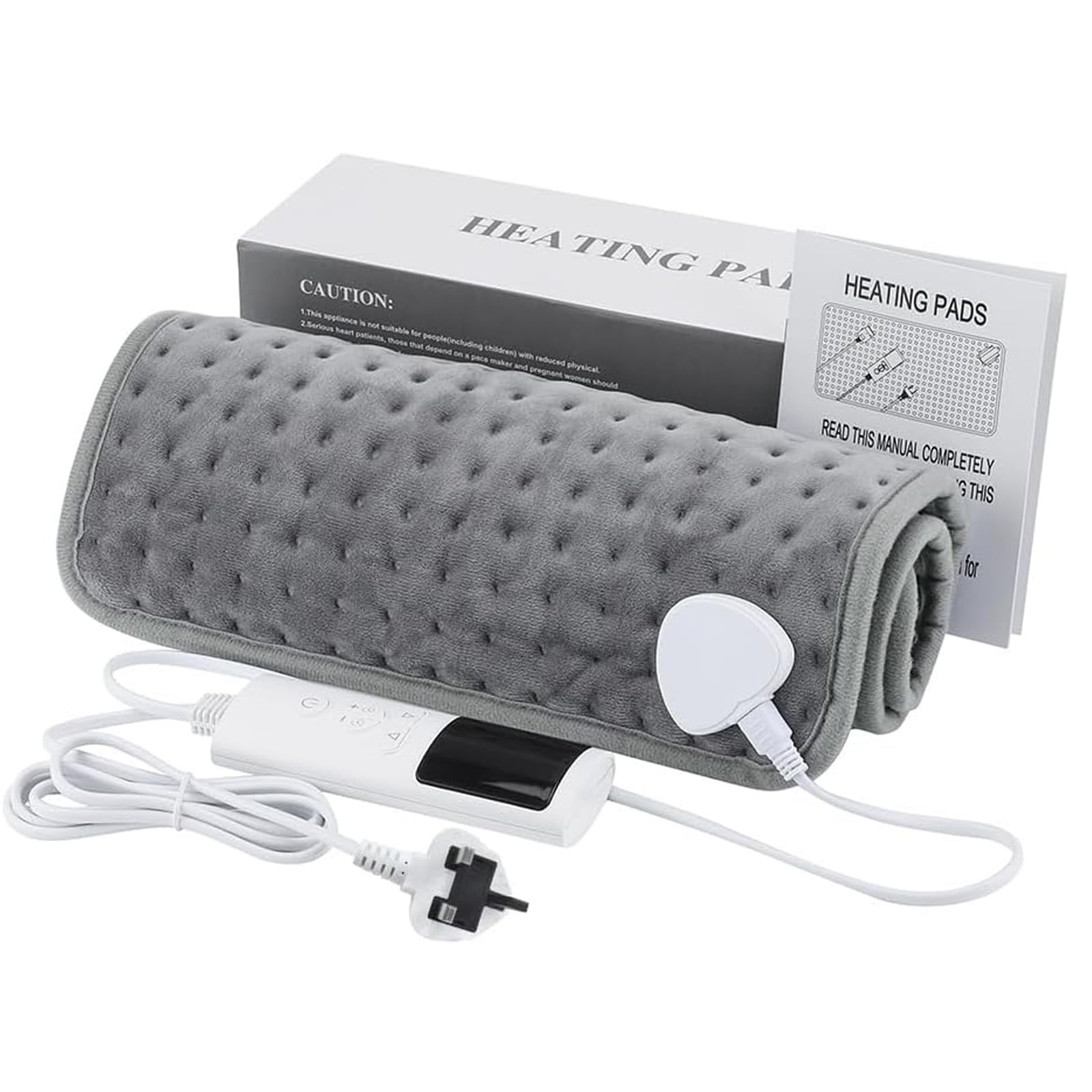 DHB tech Electric Physiotherapy Heating Pad - Back Pain & Cramps Relief (12x24in)