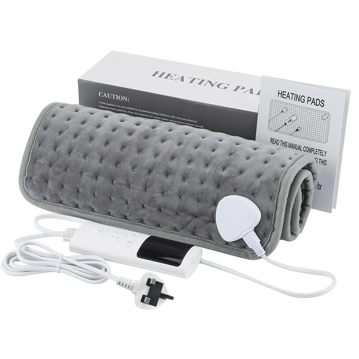 DHB tech Electric Physiotherapy Heating Pad - Back Pain & Cramps Relief (12x24in)