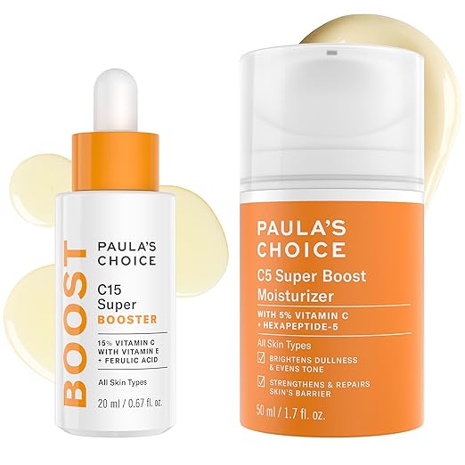 Paula's Choice Vitamin C Serum & Moisturizer Bundle - Brightening & Anti-Aging Skincare
