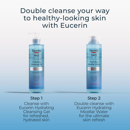 Eucerin, Face, Hydrating Cleansing Gel, Fragrance Free, 13.5 fl oz (400 ml)