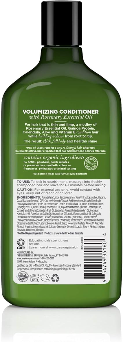 Avalon Organics Rosemary Conditioner (312g)