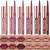 LANGMANNI 6 Matte Lipstick & Lip Liner Set - Long-Lasting Waterproof Velvet Lipgloss Kit