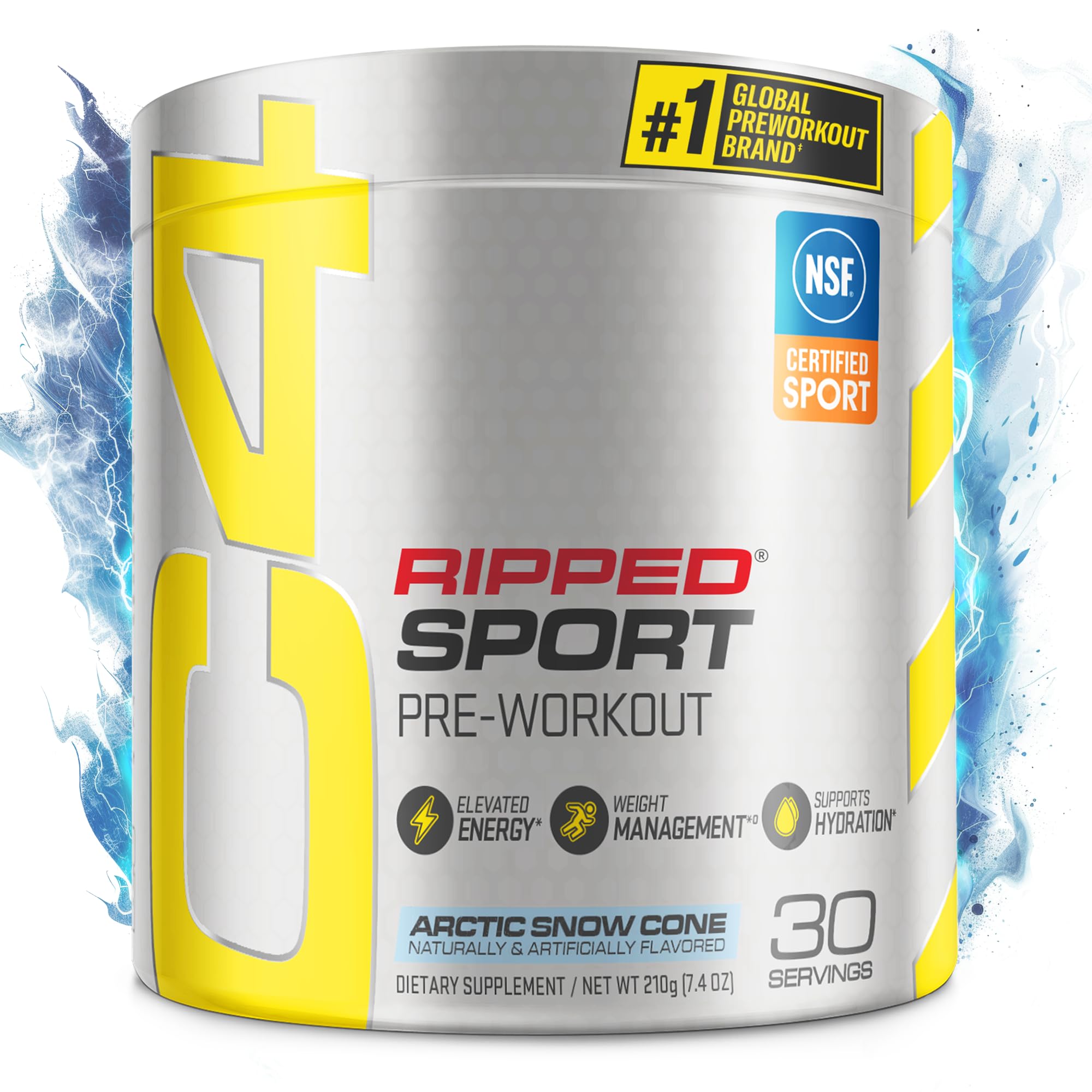 Cellucor C4 Ripped Sport Pre-Workout Powder – Fat Burning Formula for Energy & Focus, 30 Servings