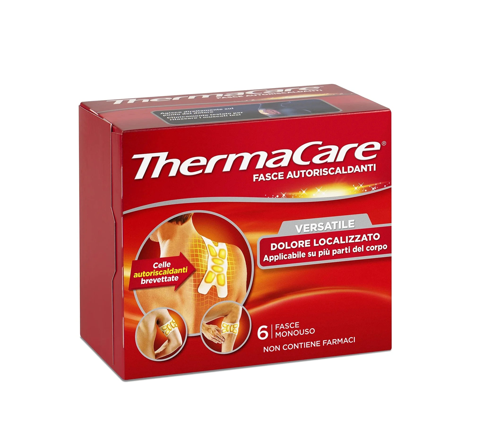 ThermaCare Self-Heating Therapeutic Heat Bands - Versatile Pain Relief, 8-Hour Warmth, 6 Count