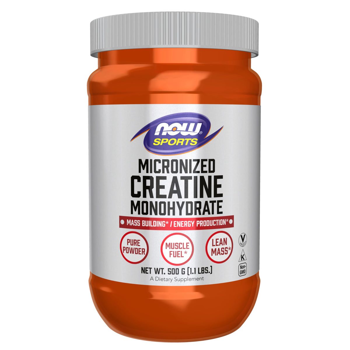 Now Foods Micronized Creatine Monohydrate - Pure & Potent - 500g