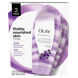 Olay Moisture Ribbons Plus Shea + Lavender Oil Body Wash - 18 oz (Pack of 2)