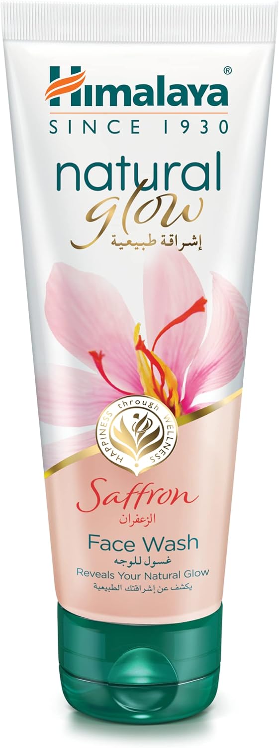Himalaya Natural Glow Fairness Face Wash - Brightens Skin with Saffron & Mint, 100ml