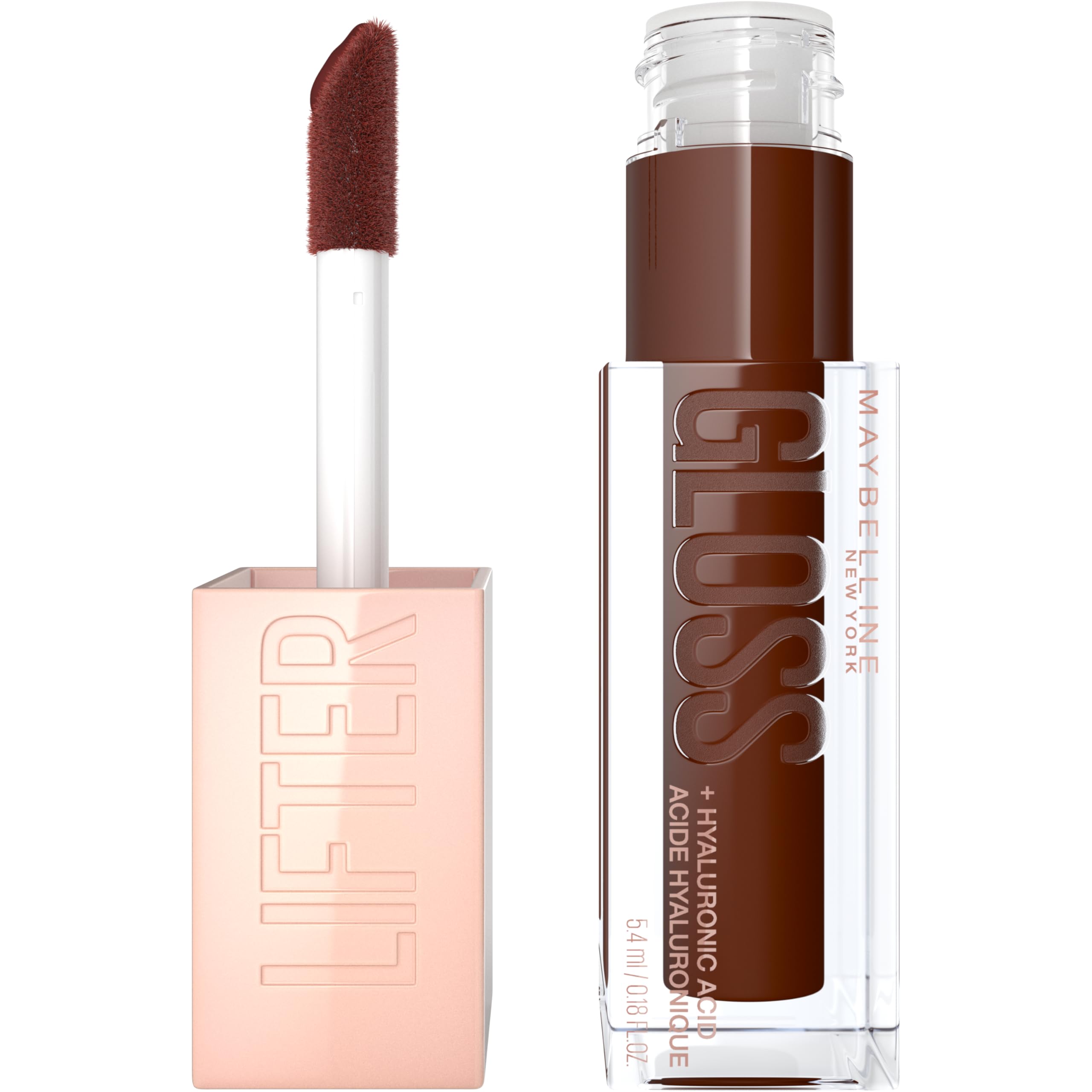 Maybelline New York Lifter Gloss Honey'd - Hydrating Lip Gloss with Hyaluronic Acid - Shade 029 Honey