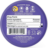 Badger SPF 50 Mineral Sunscreen - Unscented Broad Spectrum Protection