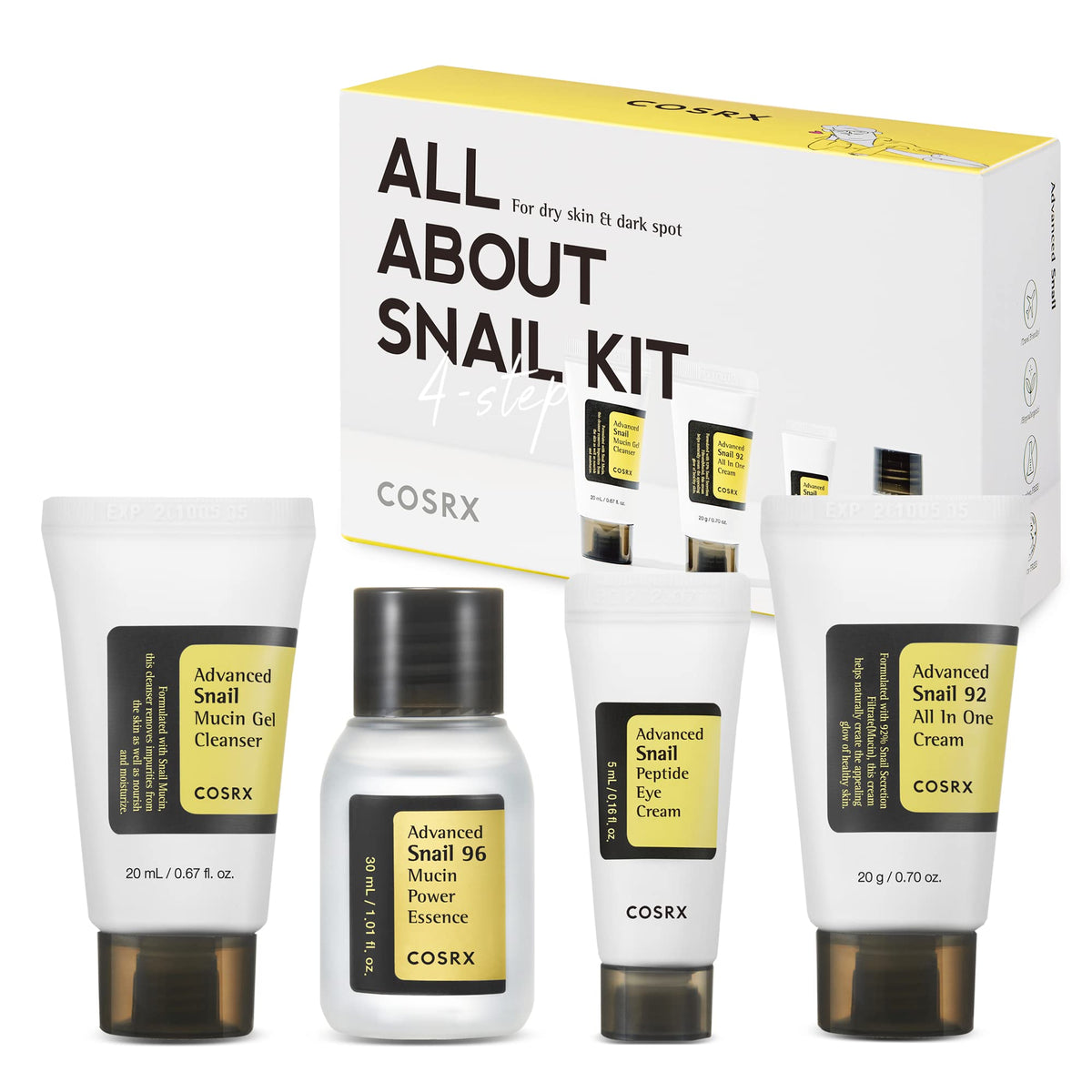 COSRX All About Snail Kit - Complete Skincare Set for Hydration & Repair