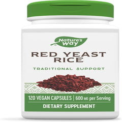 Nature's Way Red Yeast Rice, Traditional Support*, 120 Vegan Capsules