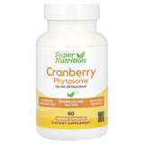 Super Nutrition Cranberry Phytosome Anthocran® - 120 mg, 60 Veggie Capsules | Urinary & Antioxidant Support