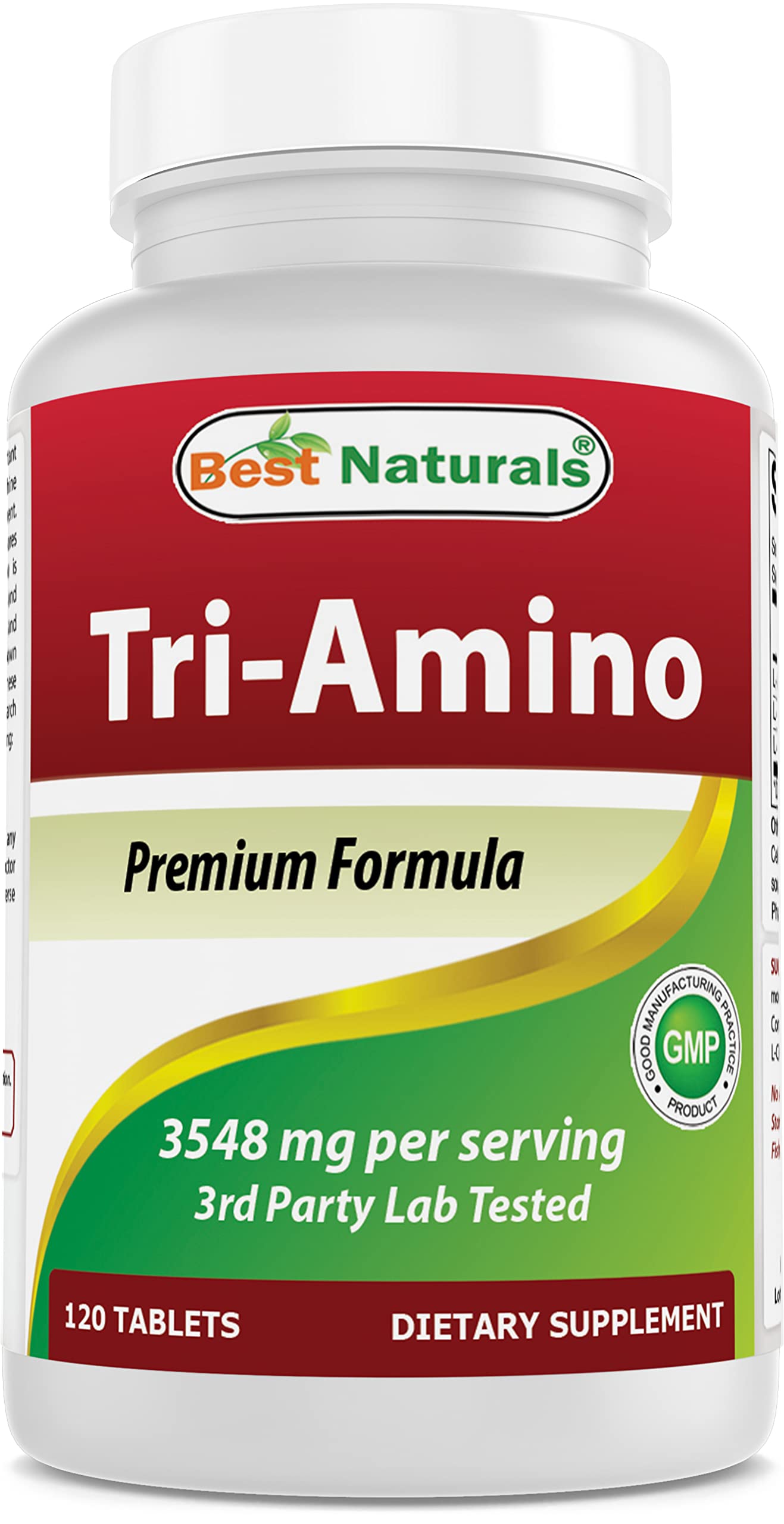 Best Naturals Tri-Amino Complex: L-Arginine, L-Ornithine, L-Lysine - 120 Tablets