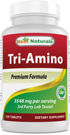 Best Naturals Tri-Amino Complex Arginine Ornithine Lysine 120 Tablets