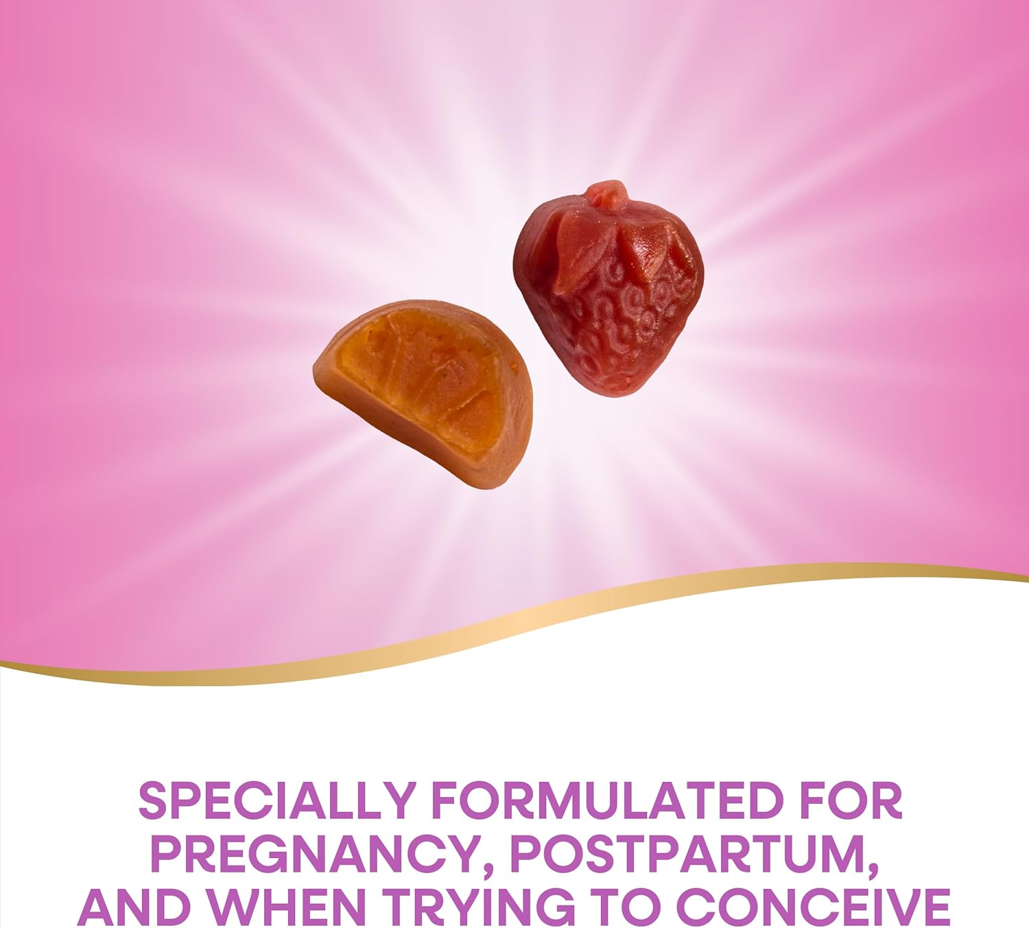 Nature's Way Alive! Prenatal Multivitamins, Plant Based DHA for Baby's Healthy Brain &amp; Eye Development*, Vegetarian, Orange and Raspberry Lemonade flavors, 90 Gummies (قد تختلف العبوة)