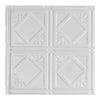 Ludington Matte White Ceiling Tile Sample (12x12 Inch) - Easy DIY Install