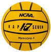 KAP7 K7 SEVEN HydroGrip Water Polo Ball - Size 4, Yellow (NCAA/NFHS Official)